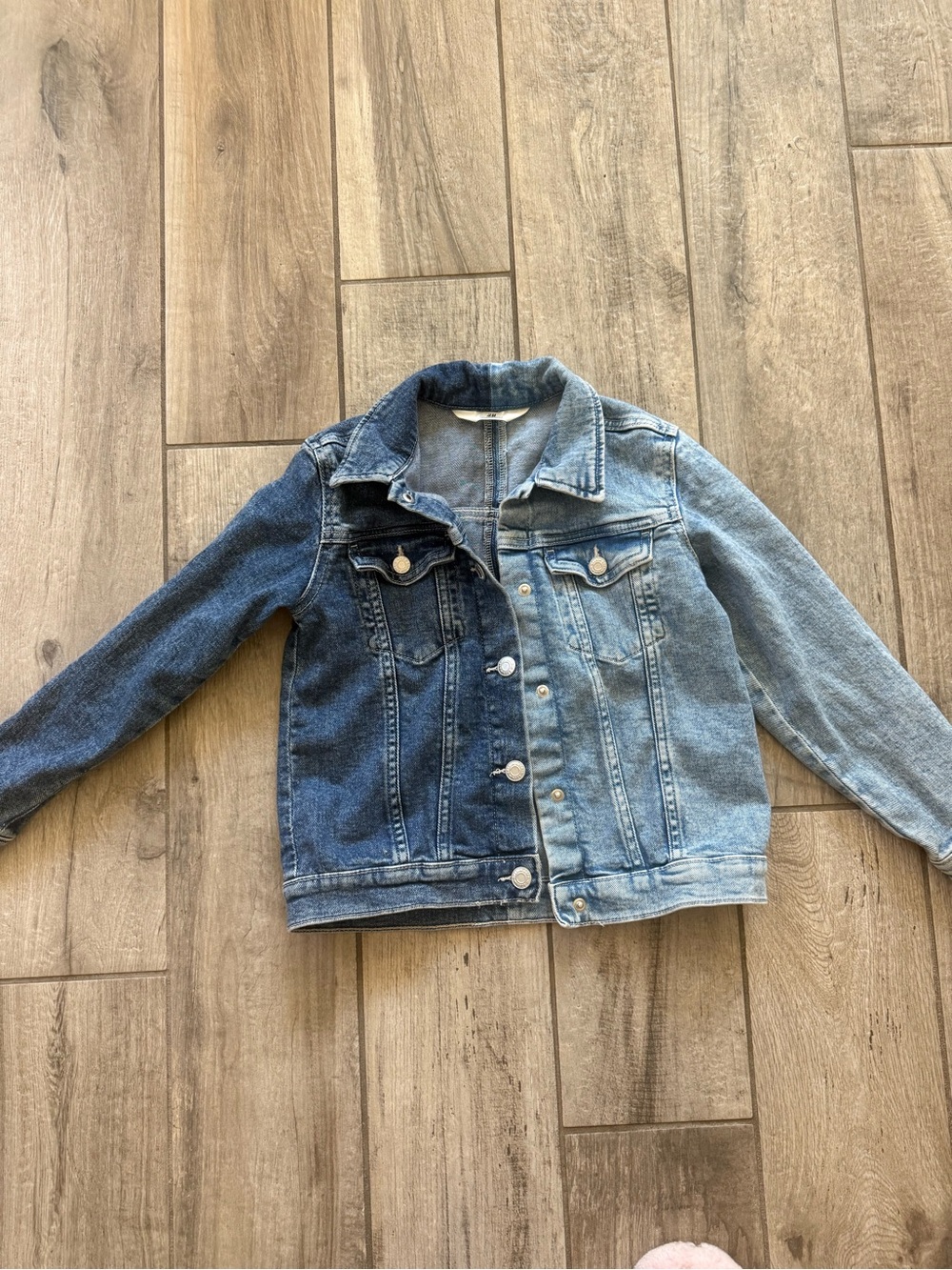H&M Two-Tone Blue Denim Jacket for Kids